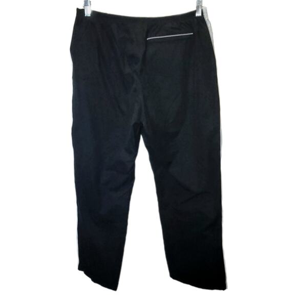 VTG GAP Track Pants Joggers Lined Side Stripe Ankle Zips 12 Black - Picture 4 of 13